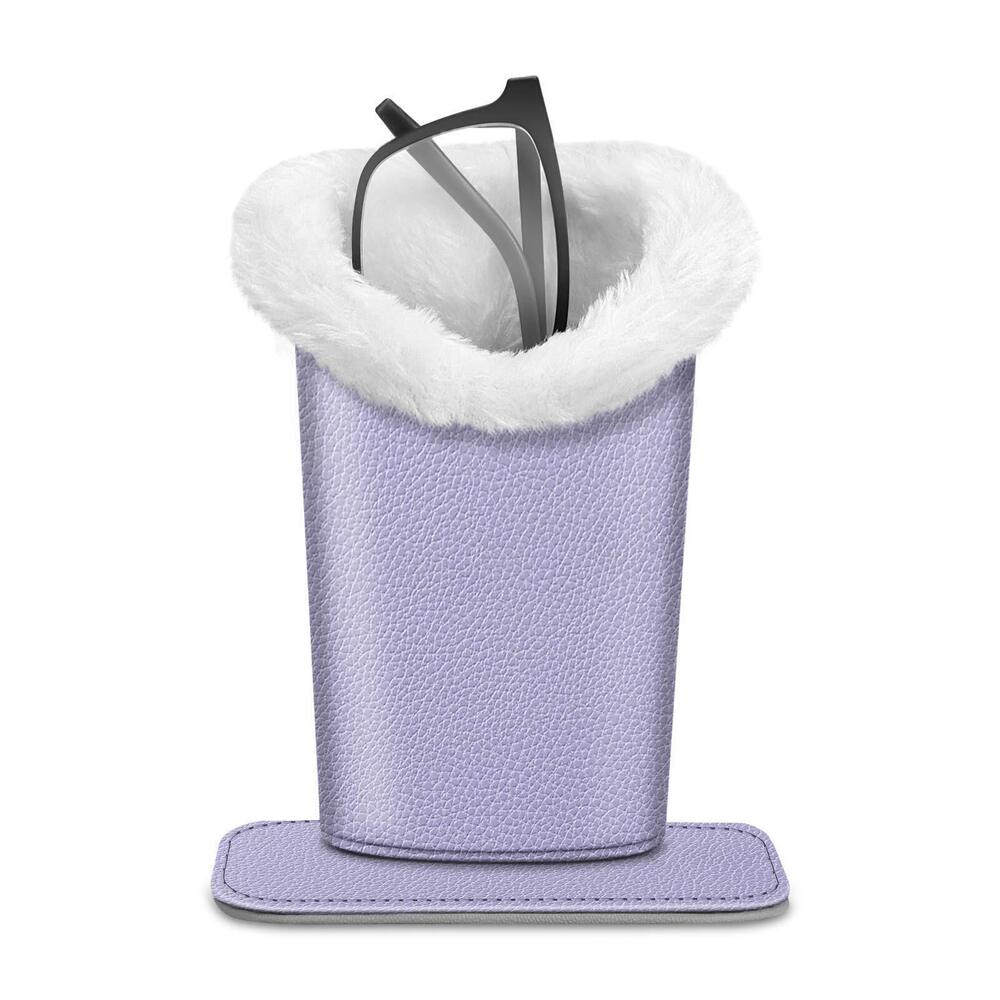 6730 Plush Lined Eyeglasses Holder, Glasses Stand Case, Anti-scratch